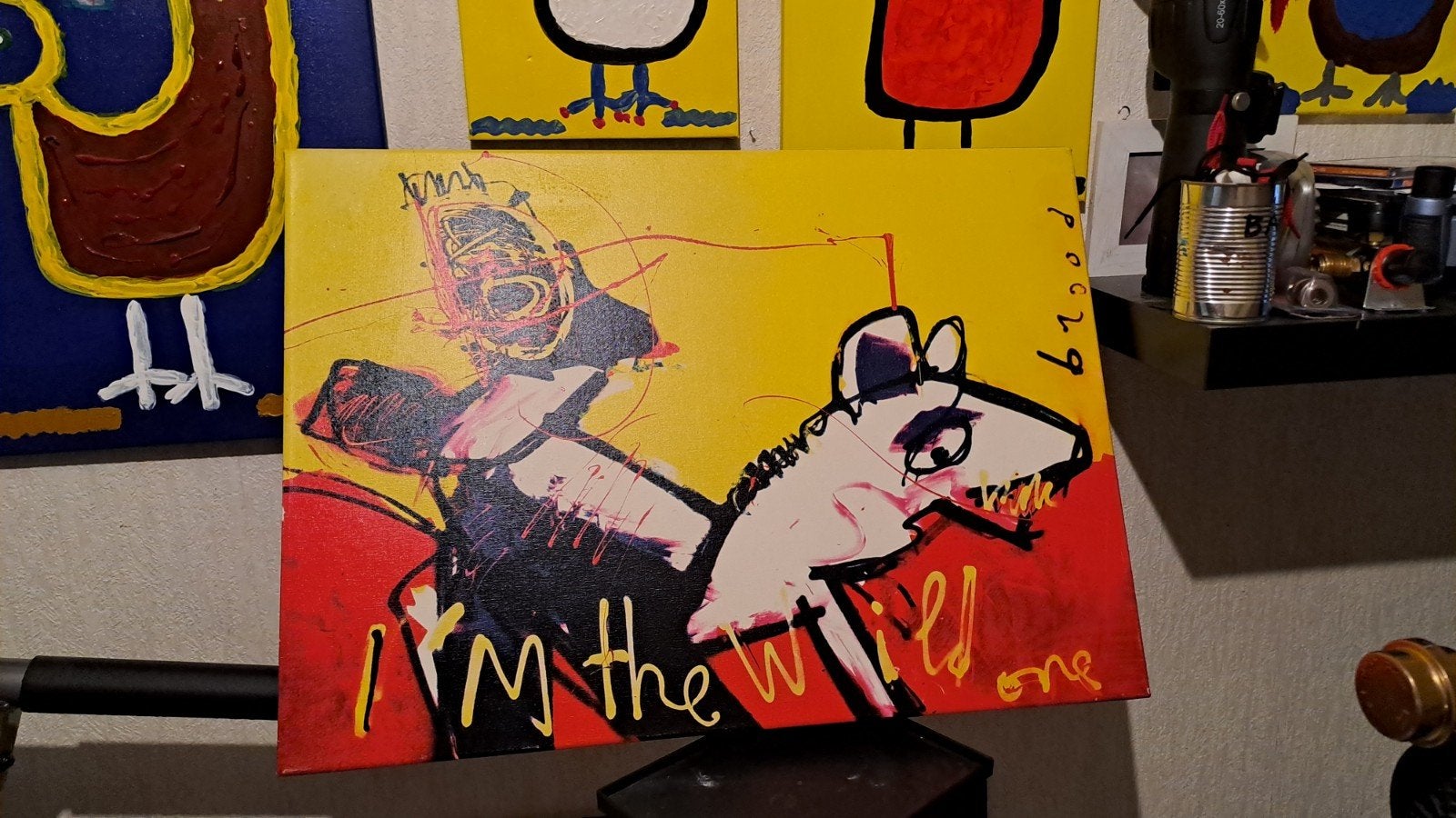 Herman Brood Poster - I'm the Wild One, Ophalen, Gebruikt, Rechthoekig Liggend, A1 t/m A3