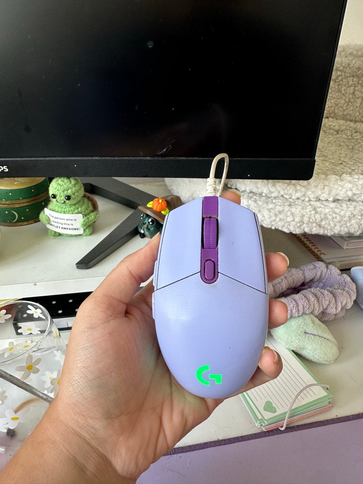 Logitech G203 LIGHTSYNC Gaming Muis - Paars, Computers en Software, Muizen, Muis, Gebruikt, Gaming muis, Ophalen of Verzenden