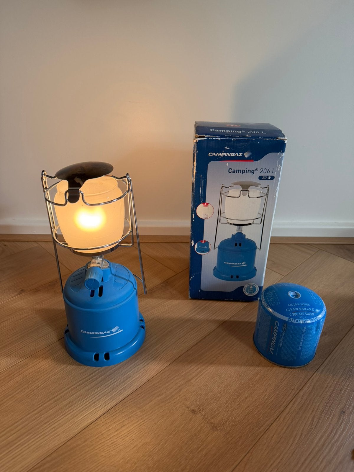 Campingaz 206 L | Gaslamp, Ophalen, Zo goed als nieuw