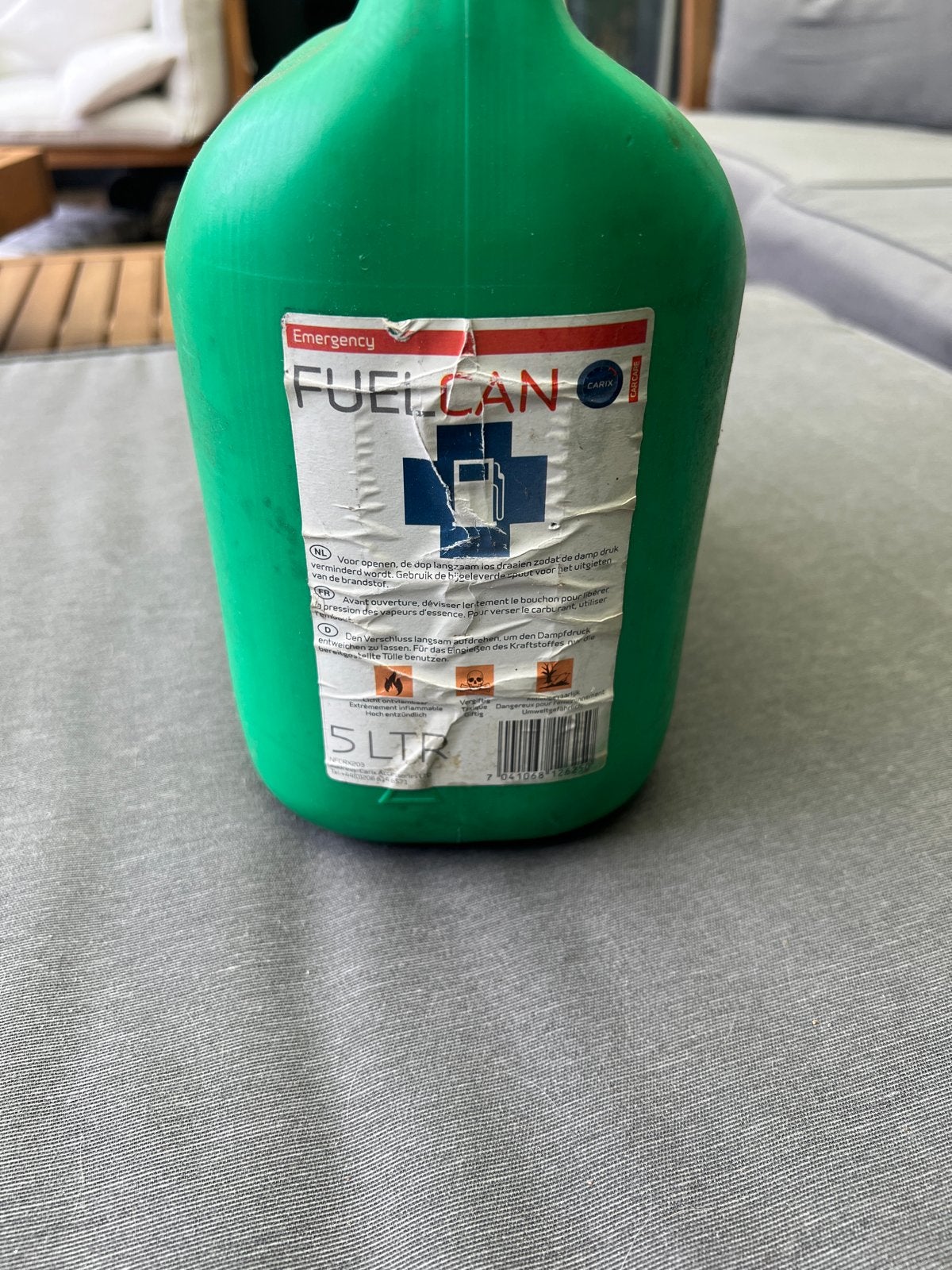 Groene 5L Nood Benzine Jerrycan, Auto diversen, Overige Auto diversen, Ophalen of Verzenden