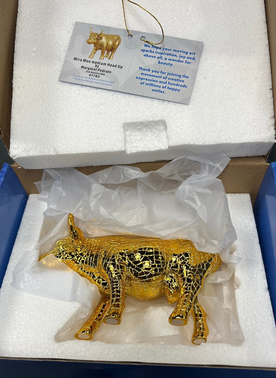 Cow parada mira moo koe nieuw, Ophalen of Verzenden, Nieuw, Goud, Overige materialen