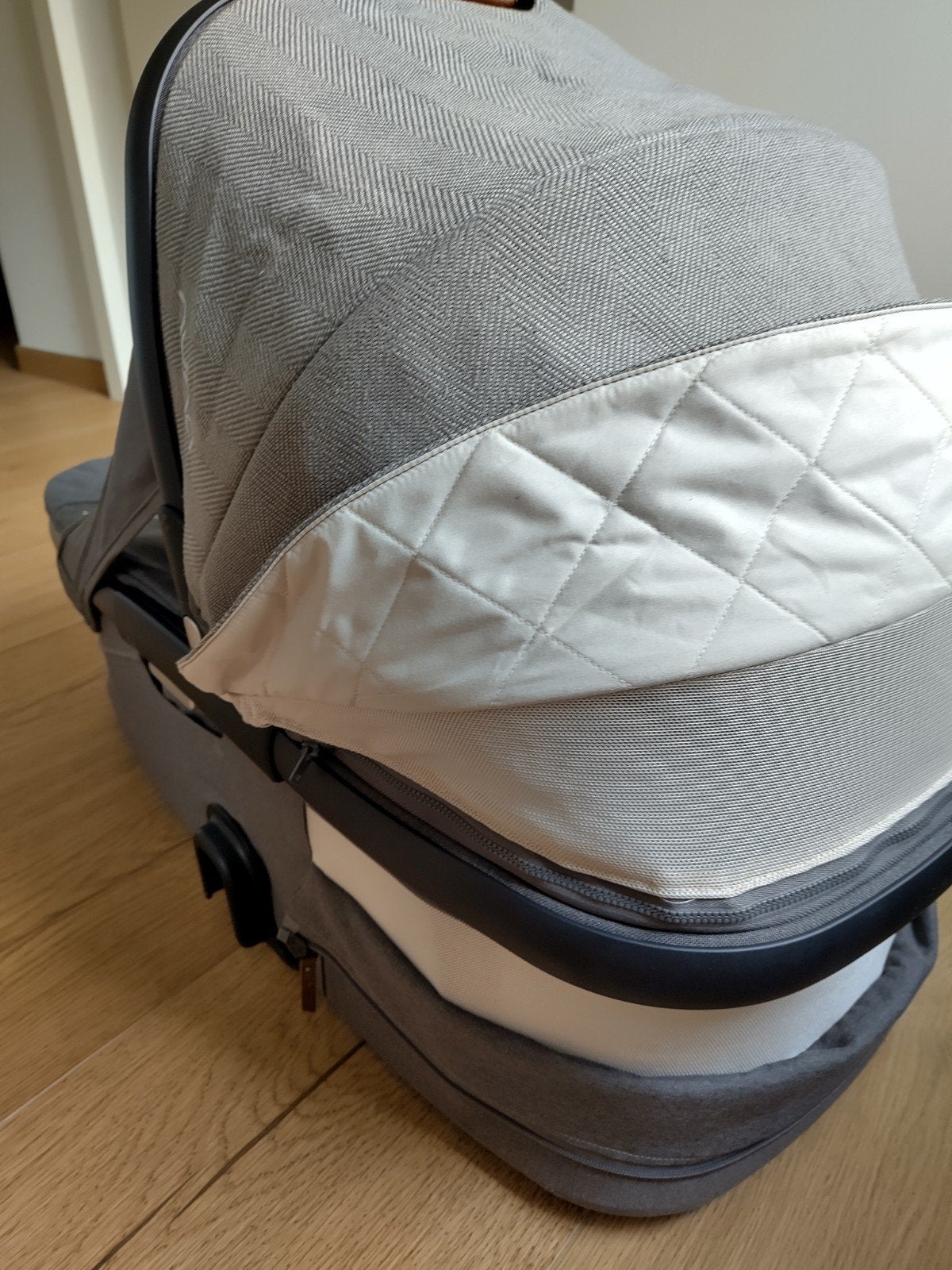Nuna Demi Grow reiswieg Oxford met adapters, Ophalen, Gebruikt, Combiwagen, Overige merken
