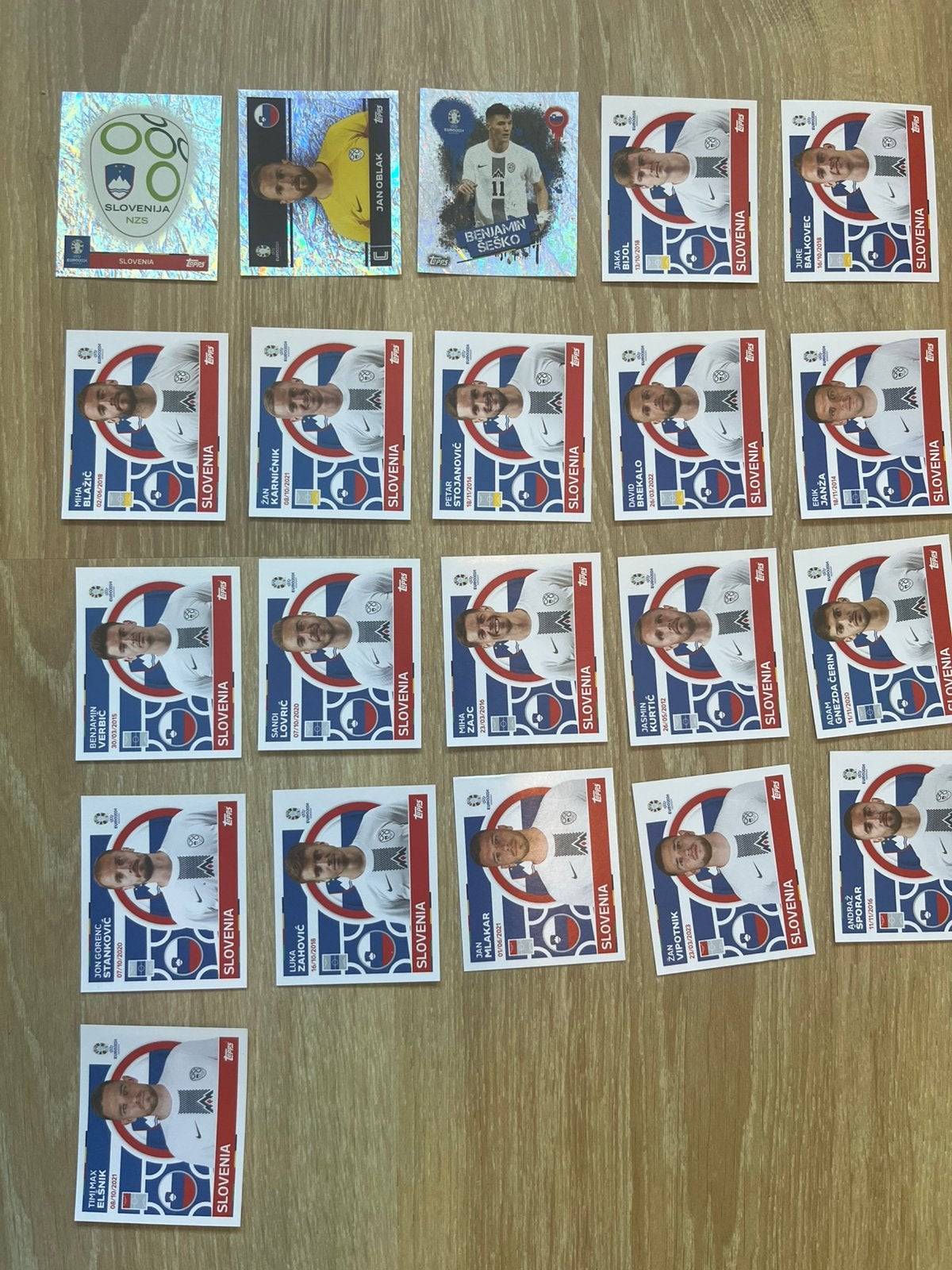 Ek 2024 slovenië volledig team, Ophalen of Verzenden, Plaatje
