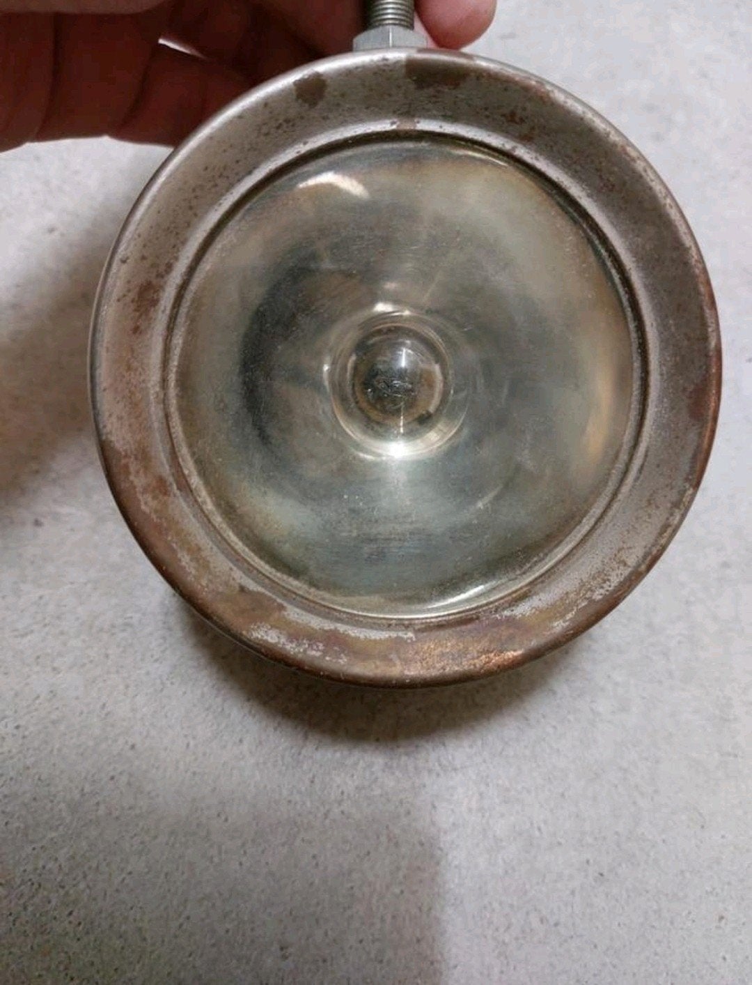 Fietslamp koplamp ww2? nordlicht swiss made oldtimer, Ophalen of Verzenden, Gebruikt, Koplamp