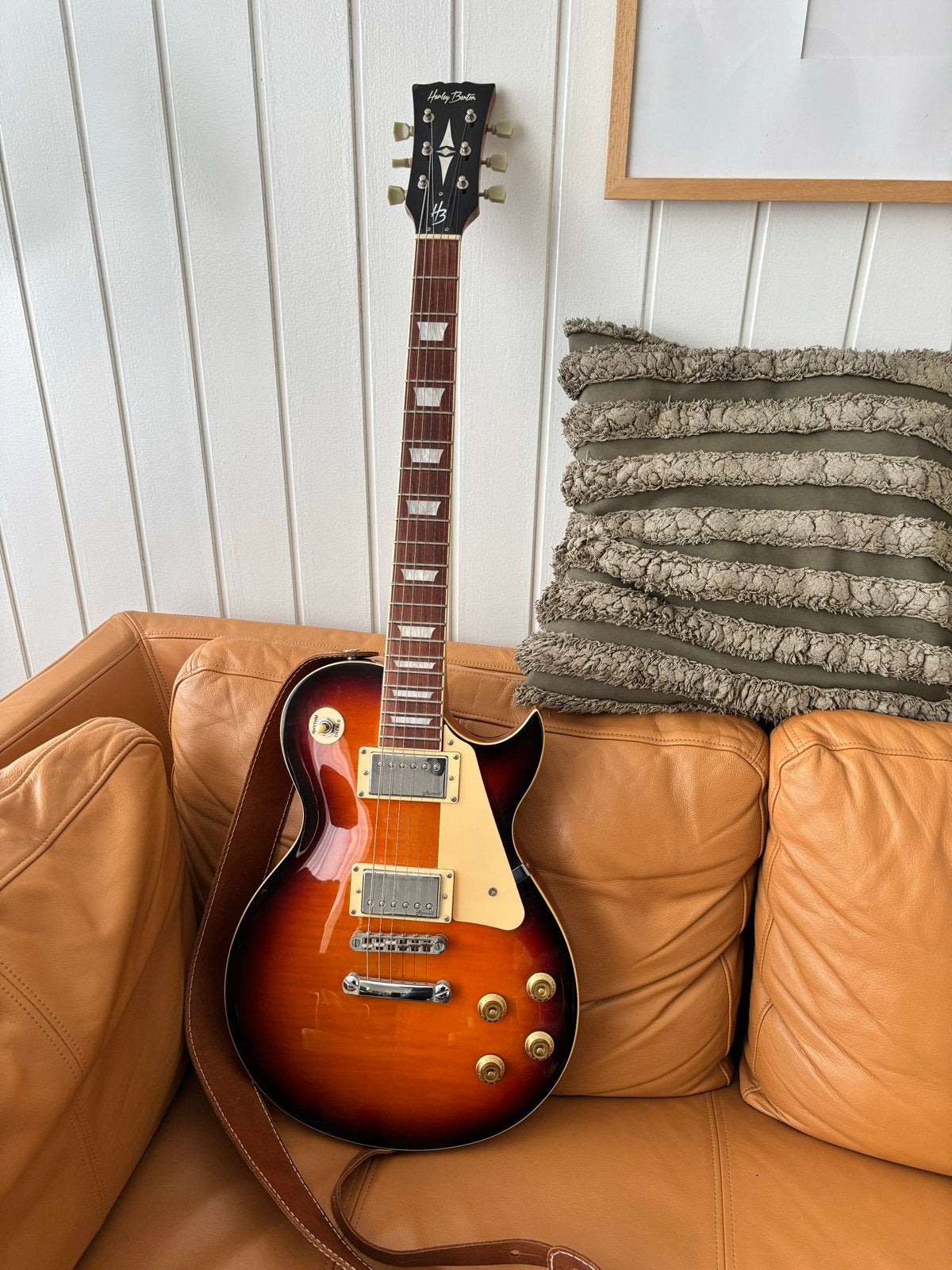 Harley Benton SC-550 Paradise Amber Flamed Maple Top, Muziek en Instrumenten, Ophalen of Verzenden, Zo goed als nieuw, Solid body