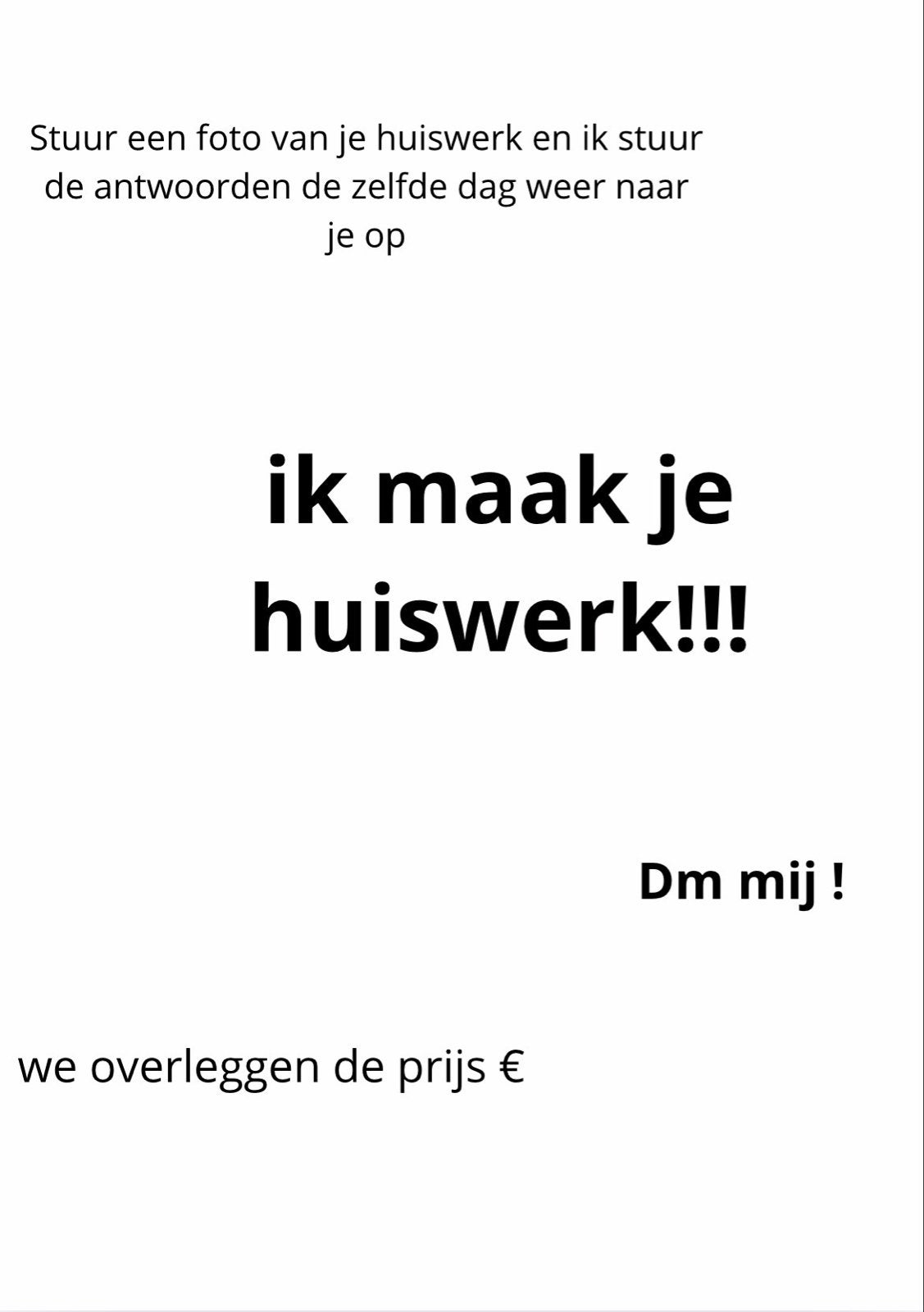 Ik maak je huiswerk, Ophalen of Verzenden, Zo goed als nieuw, Overige niveaus, Nederlands