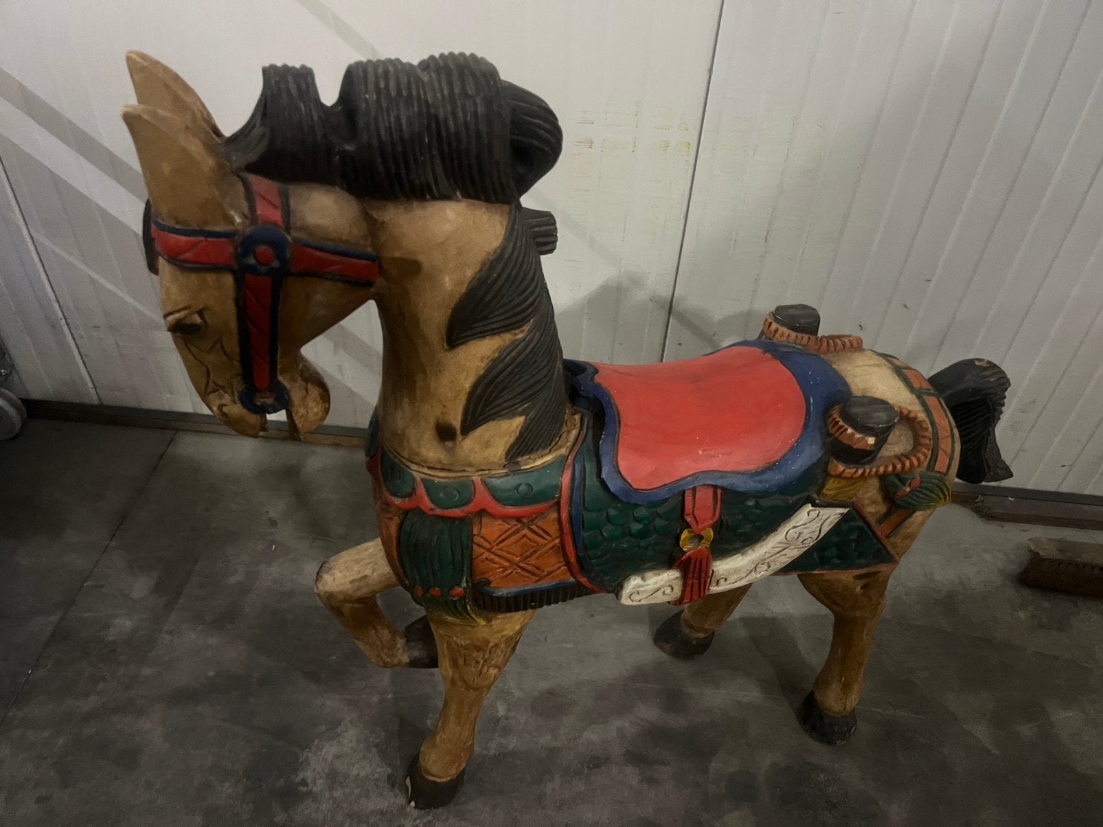 Oud houten paard te koop, Antiek en Kunst, Antiek | Speelgoed, Ophalen