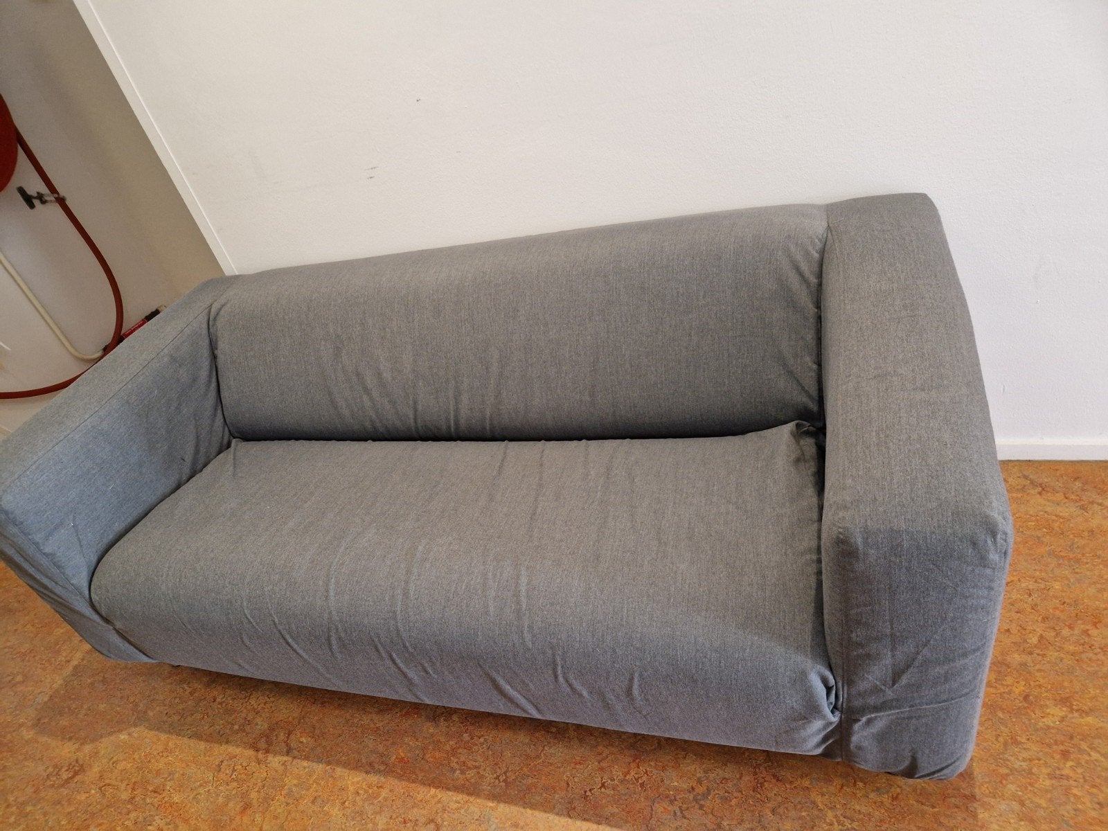 Ikea Klippan bank met nieuwe grijze hoes, Minder dan 75 cm, 150 tot 200 cm, Tweepersoons, Ophalen of Verzenden