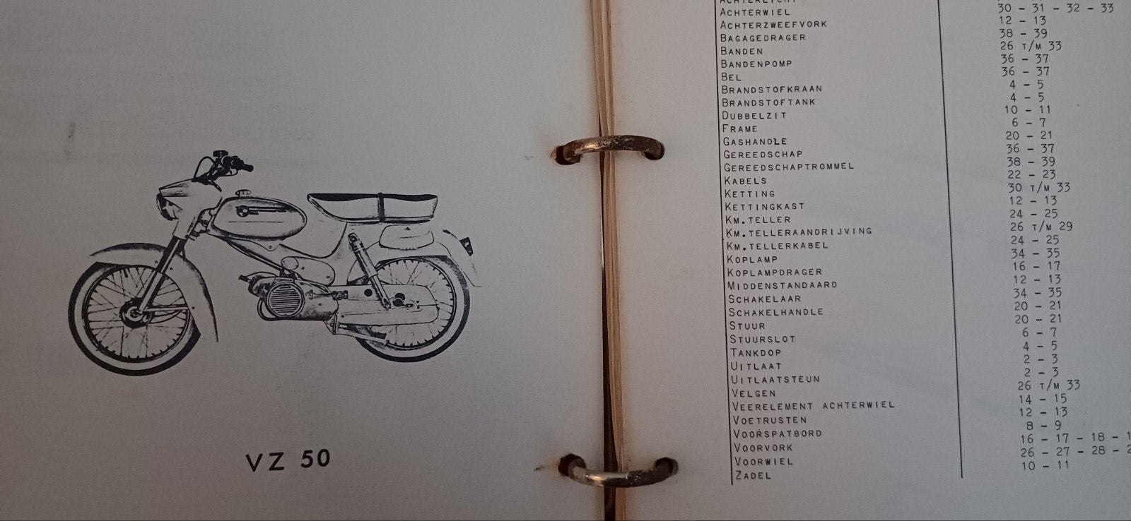 Puch  VZ 50 Skybolt / Skycross  onderdelen documentatie., Ophalen of Verzenden