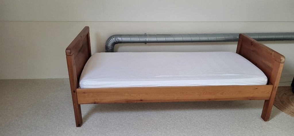 seniorenbed, Ophalen, 100 cm, Eenpersoons, Bruin