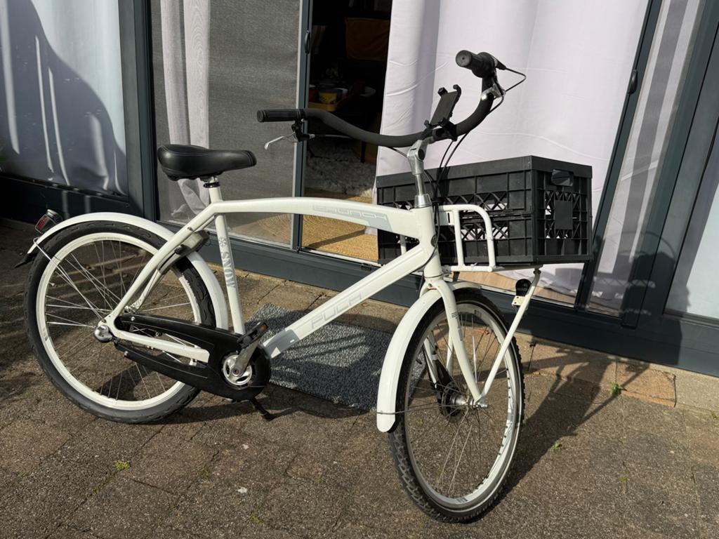 Puch Crunch Snow fiets met Voordrager en 3 Versnellingen, Gebruikt, Versnellingen, 50 tot 53 cm, Trommelrem