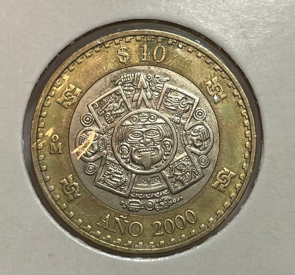 10 pesos Mexico 2000, Postzegels en Munten, Munten | Amerika, Ophalen of Verzenden, Noord-Amerika