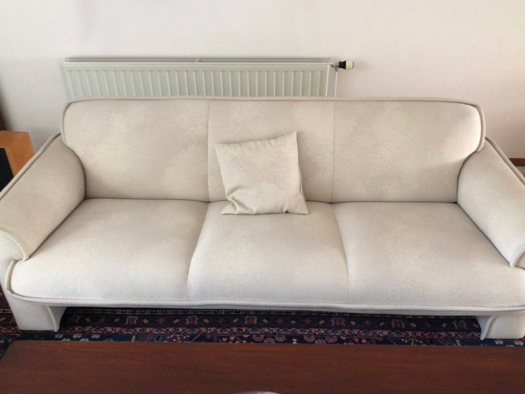Prachtig bankstel met bijpassende fauteuils, Driepersoons, 75 tot 100 cm, Zo goed als nieuw, Rechte bank