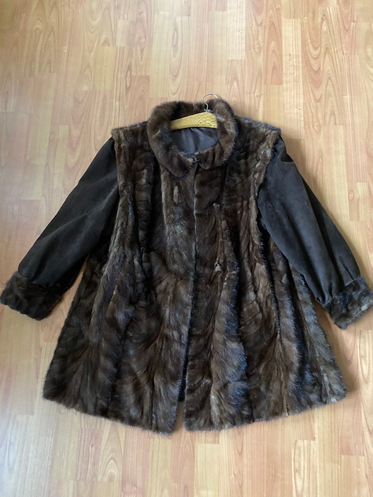Echte nerts bontjas, Ophalen of Verzenden, Zo goed als nieuw, Maat 46/48 (XL) of groter