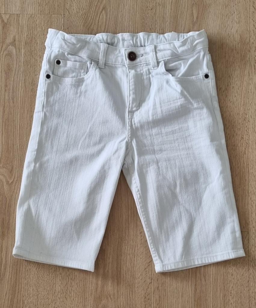 H&M Witte Capri Spijkerbroek Mt 146-152, Broek, Meisje, H&M, Ophalen of Verzenden