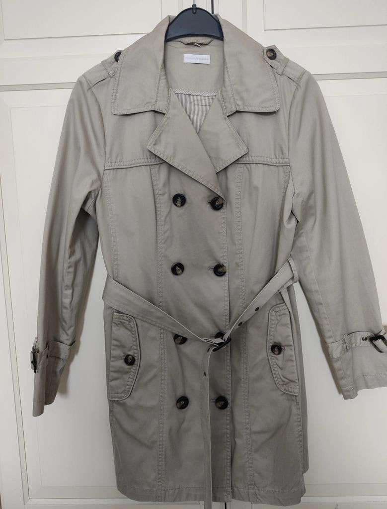 Charles Vogele Zandkleurige - Beige trenchcoat - maat 40, Maat 38/40 (M), Charles Vogele, Beige, Ophalen of Verzenden
