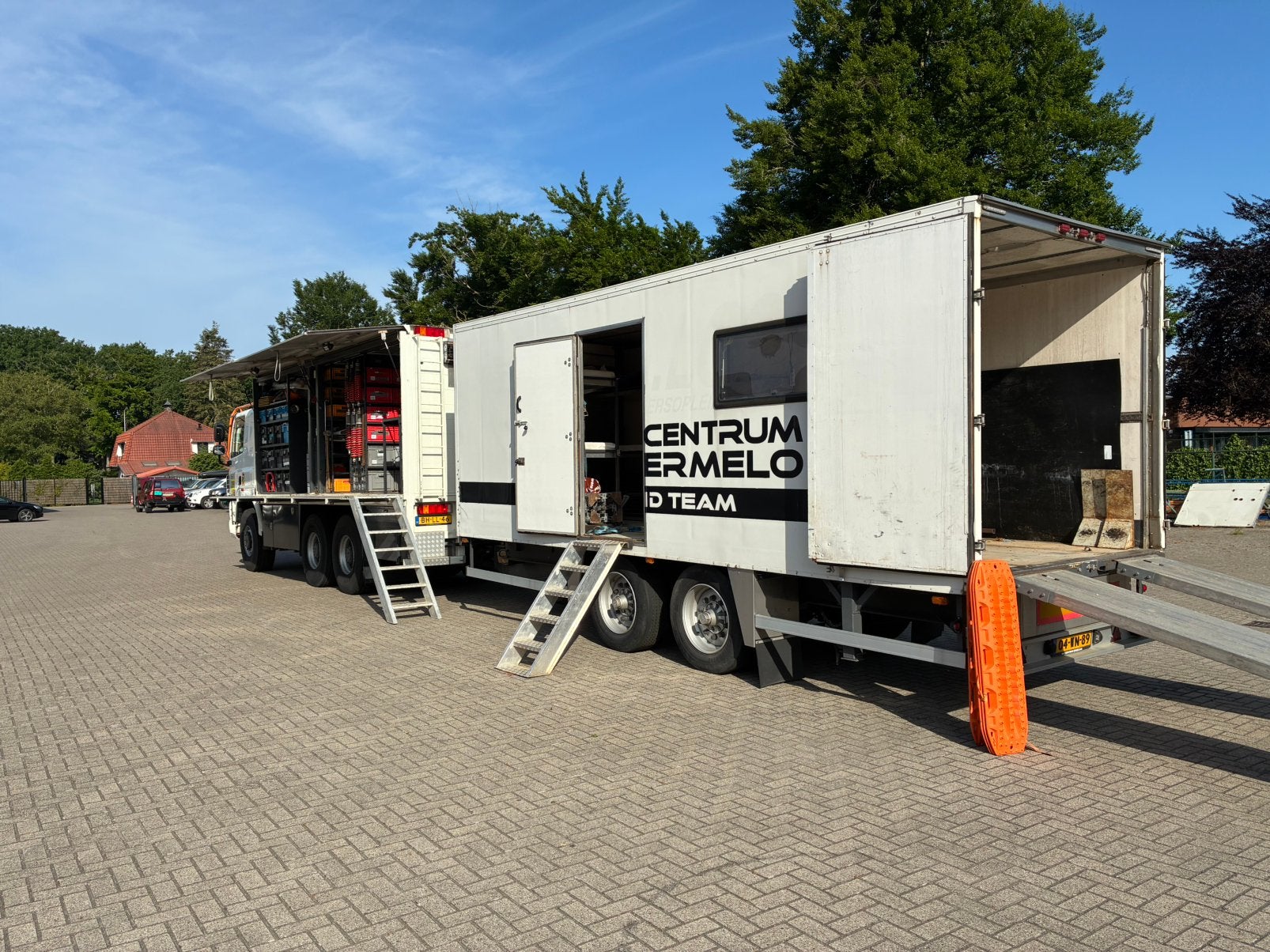 DAF 6x6 service truck + aanhanger . Rally service DAKAR, Auto's, Euro 2, Ginaf, Wit, Bedrijf