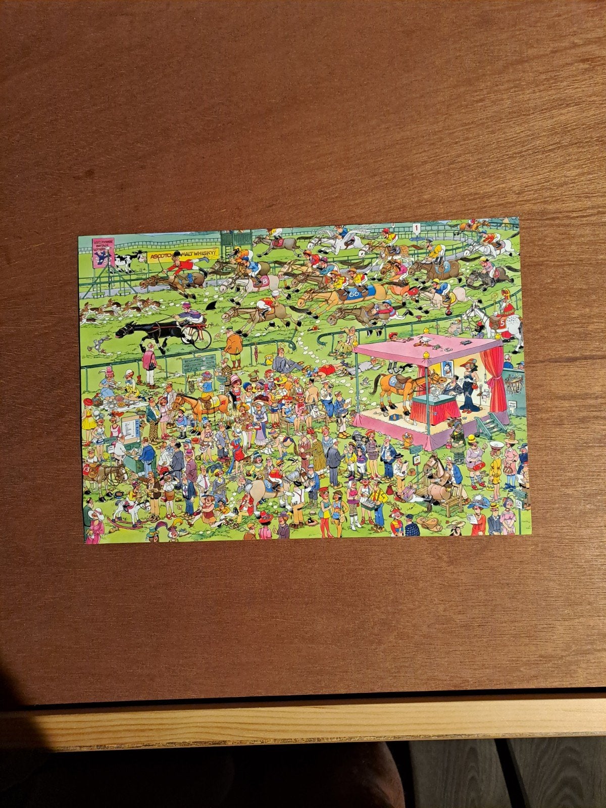 Foto 4 van Jan van Haasteren puzzels 3 x 1000st. Compleet  pas gelegd.