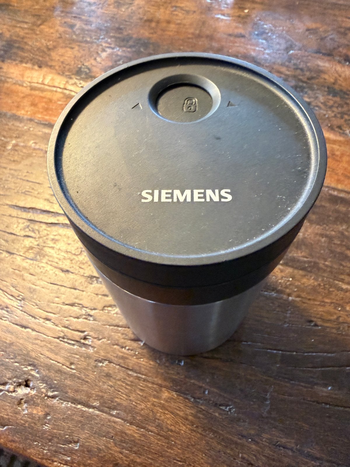 Siemens Dubbelwandige Melkbeker - RVS Thermobeker, Ophalen of Verzenden, Zo goed als nieuw