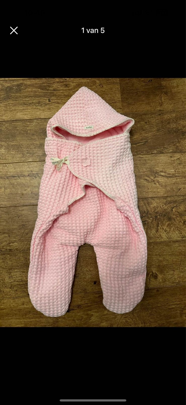 Koeka Wrapper omslagdoek deken roze baby, Koeka, Ophalen of Verzenden, Zo goed als nieuw, Roze