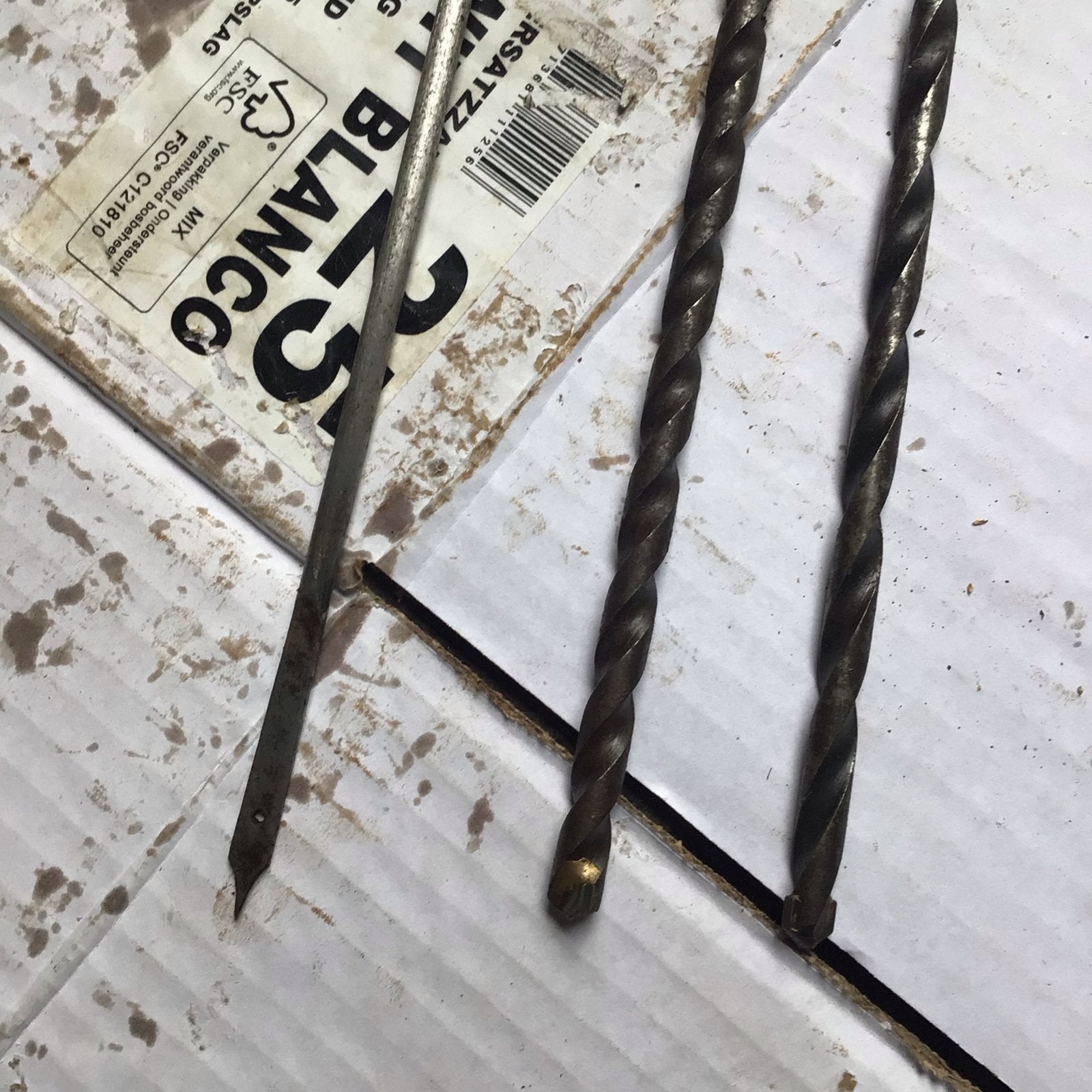 Set van 3 gebruikte boren, Ophalen of Verzenden, Gebruikt, Overige typen
