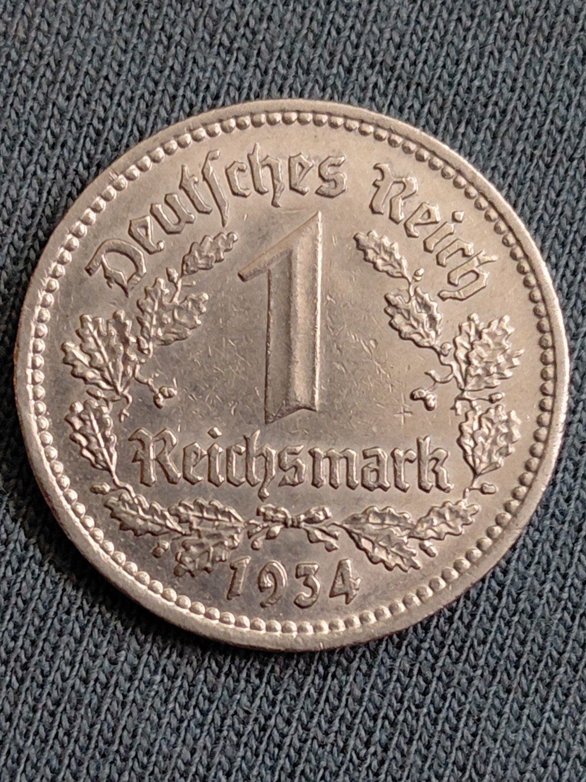 Duitsland 1 Reichsmark 1934A Pr+, Verzenden, Duitsland, Losse munt