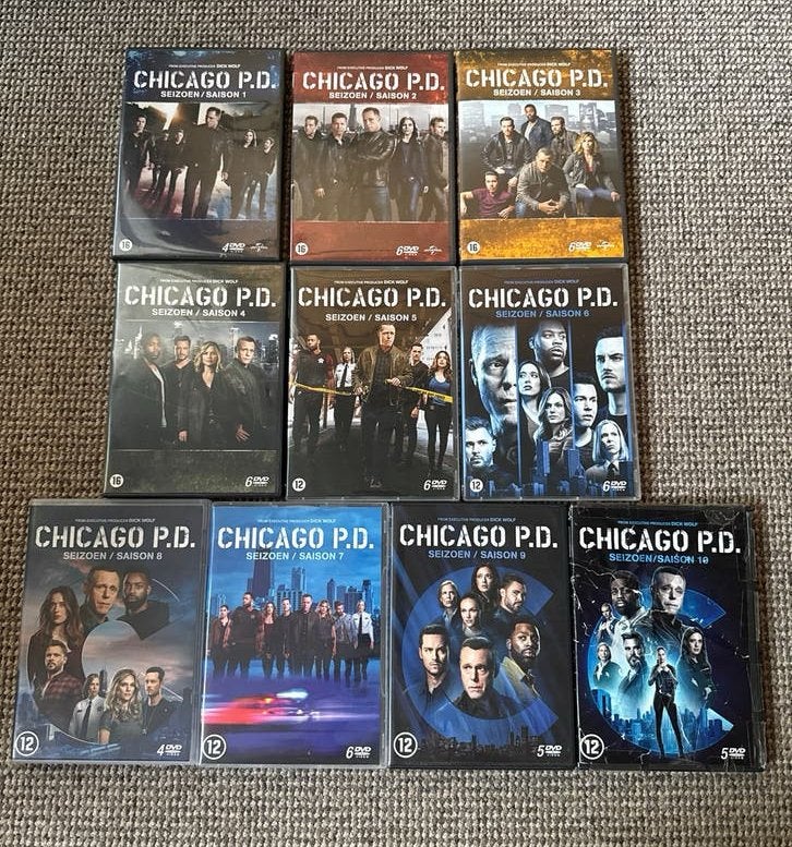 Chicago P.D. Seizoenen 1 t/m 10, NLO, Engels, Nederlands, Ophalen of Verzenden, Zo goed als nieuw