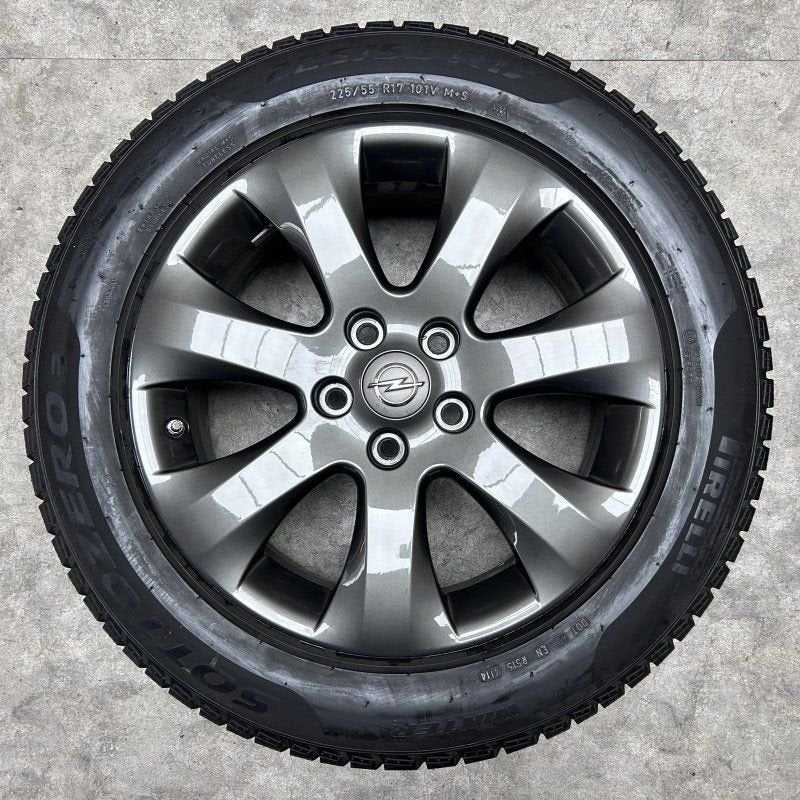 17 inch originele velgen + winterbanden Opel Astra J - Zafir, Auto-onderdelen, 18 inch, Gebruikt, -, -