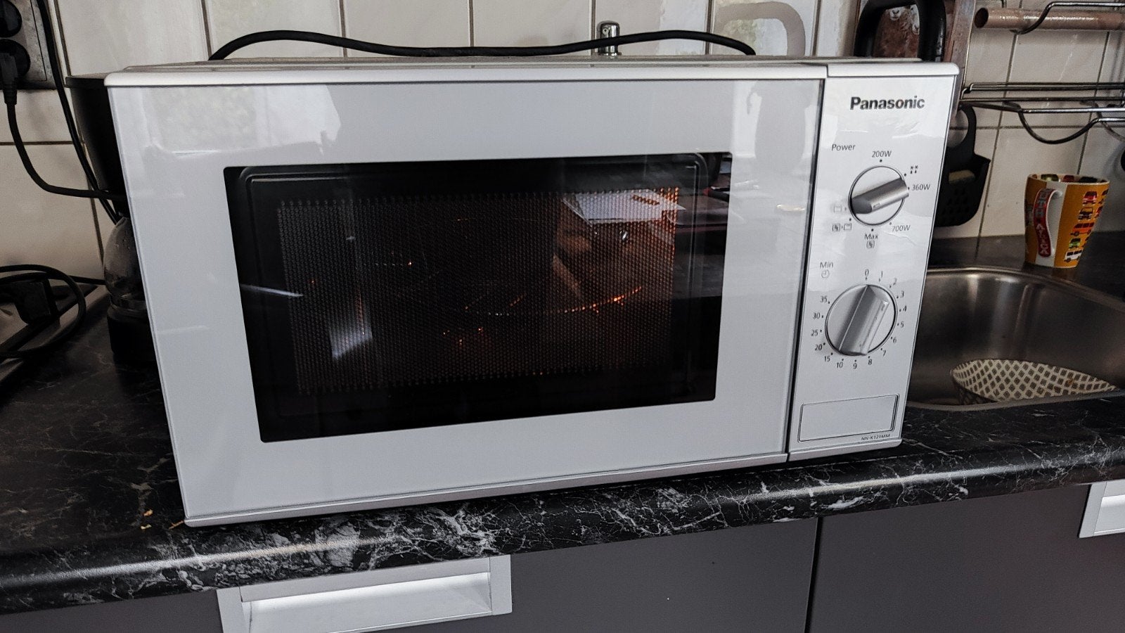 PANASONIC combimagnetron, Combimagnetron, Crisp, Ophalen of Verzenden, Zo goed als nieuw