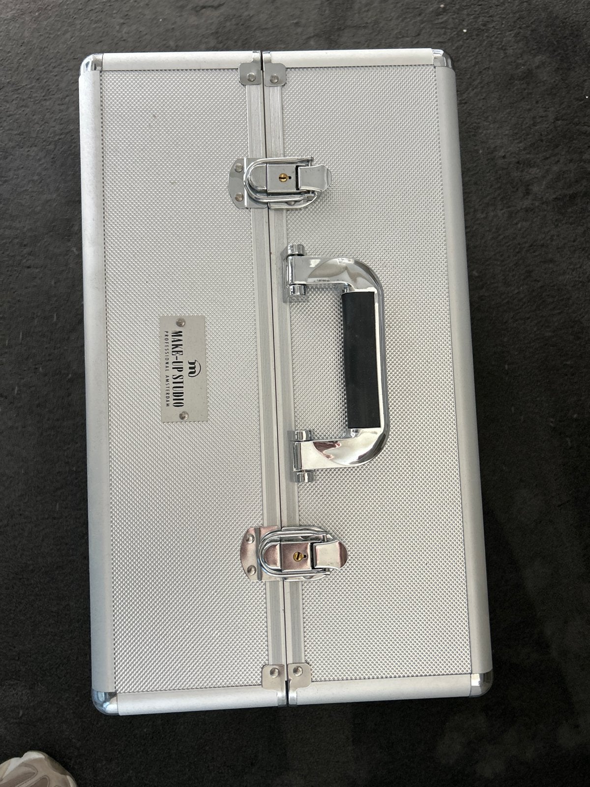 Make-Up Studio Make-up Koffer Zilver incl make up!!, Gebruikt, Ophalen of Verzenden, Grijs, Met slot