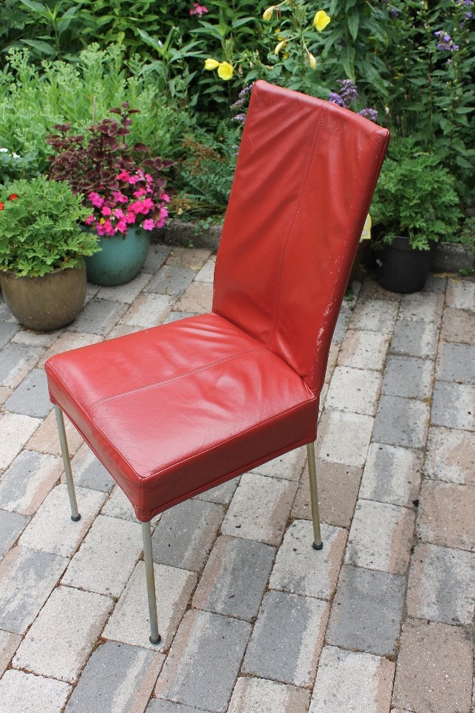6 leren eetkamerstoelen, Ophalen, Gebruikt, Modern, Vijf, Zes of meer stoelen