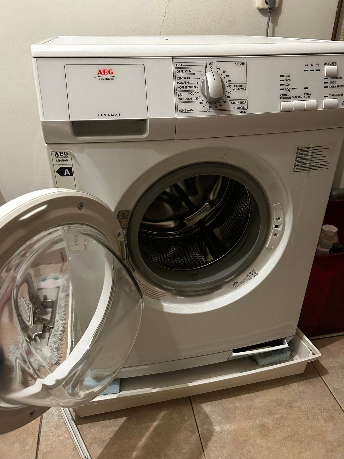 AEG Lavamat L54840 Wasmachine - Energieklasse A, Witgoed en Apparatuur, Gebruikt, Ophalen of Verzenden, 85 tot 90 cm, 1200 tot 1600 toeren