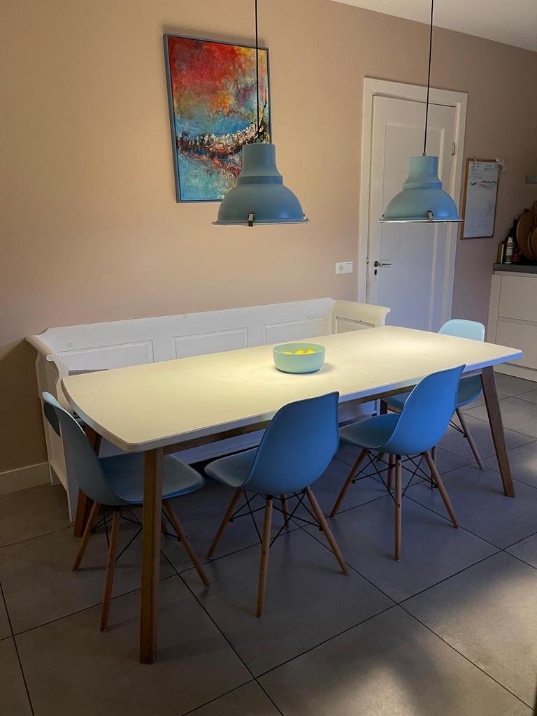 Eetkamer set, Ophalen, Gebruikt, 4 tot 6 stoelen