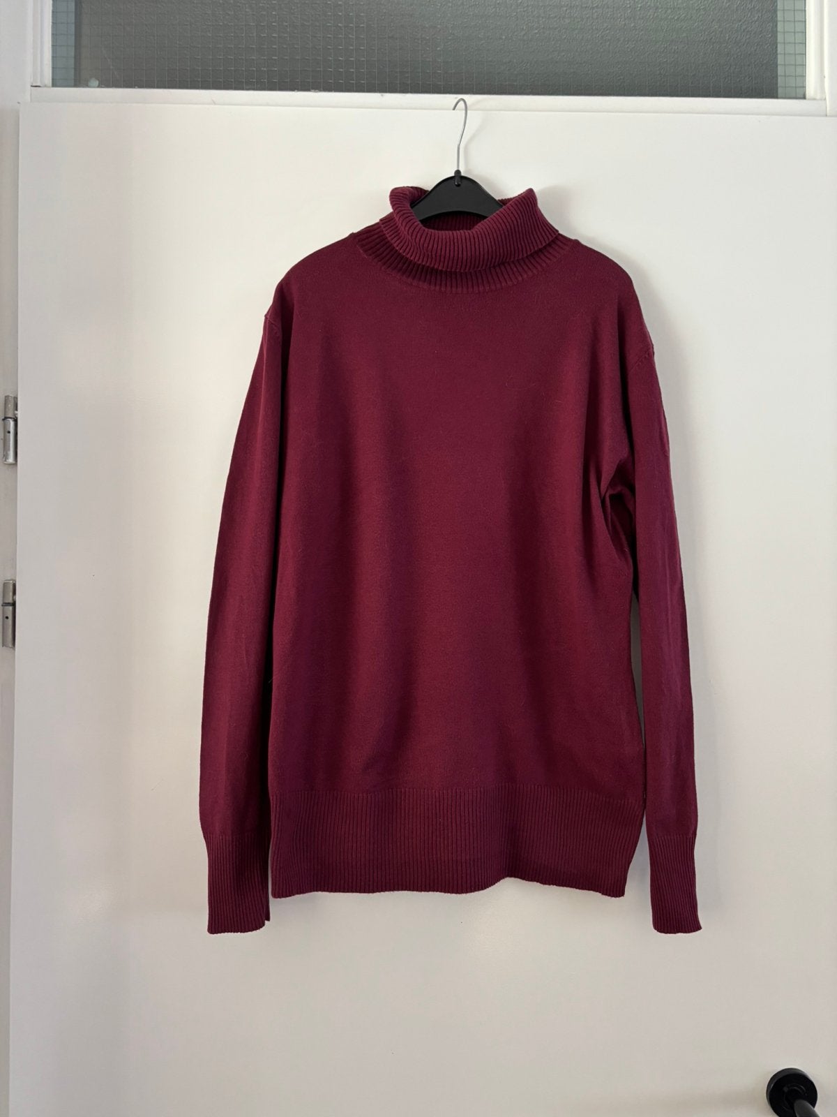 Bordeaux coltrui mt l, Ophalen of Verzenden, Zo goed als nieuw, Maat 42/44 (L), Rood