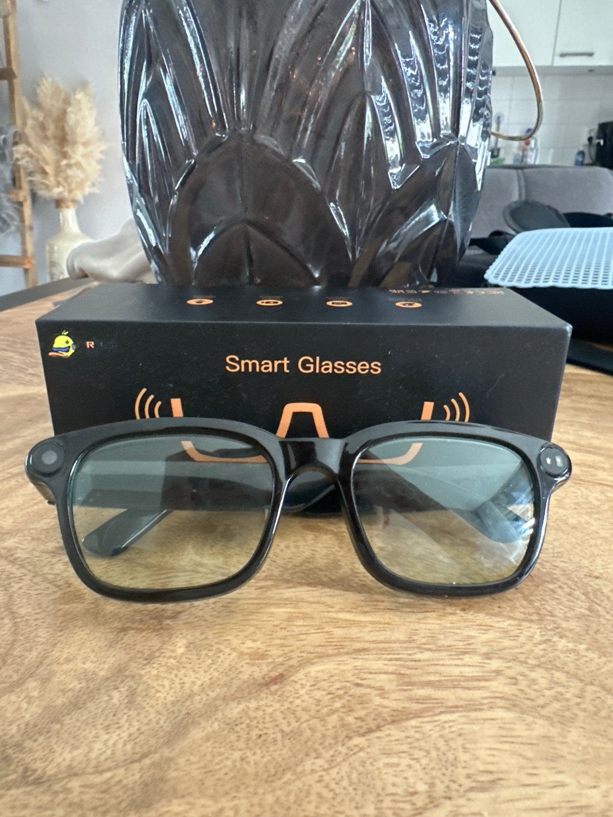 Wrongduck Smart Glasses - Zo goed als nieuw, Overige merken, Zwart, Ophalen of Verzenden, Zo goed als nieuw