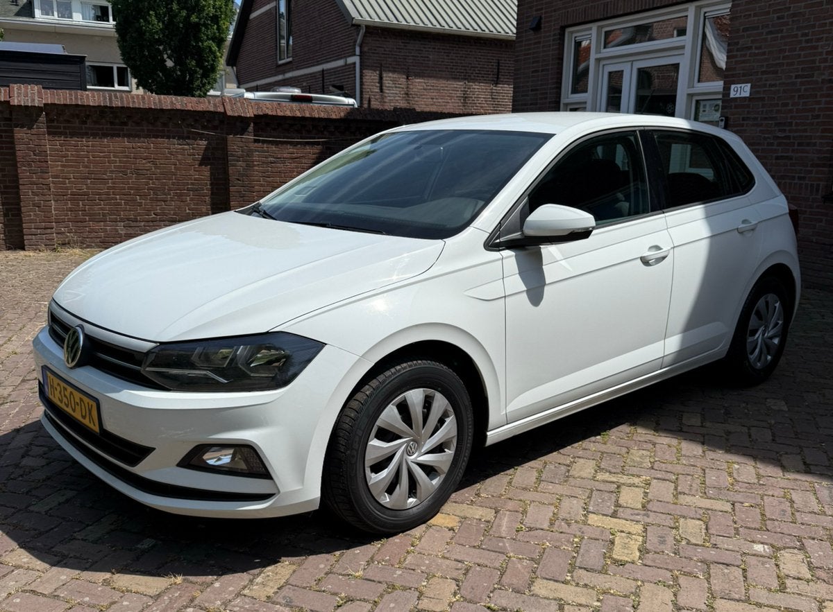 Volkswagen Polo 1.0 TSI Benzine 95pk 2020 Wit 1e Eigenaar, Voorwielaandrijving, Stof, Zwart, 95 pk