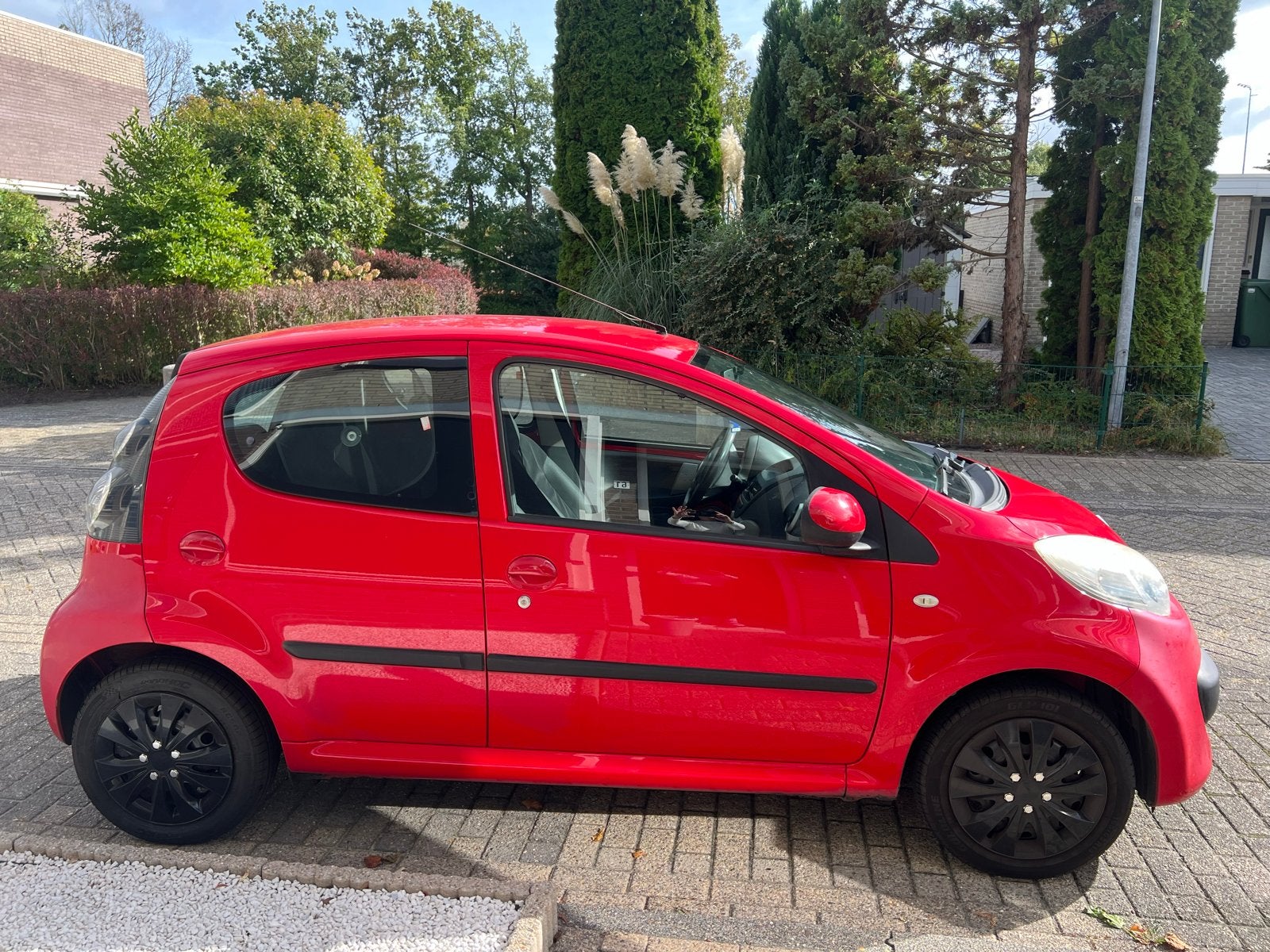 Citroën C1 1.0 5-DRS 2008 Rood  Fijne Auto!, Auto's, Voorwielaandrijving, 4 stoelen, C1, 68 pk