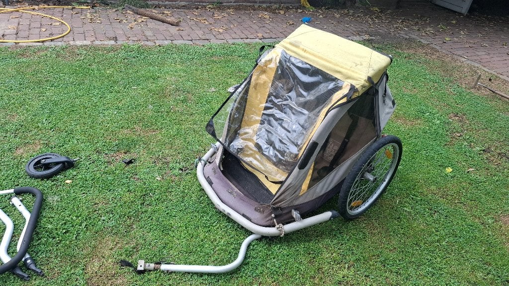 Fietskar, Fietsen en Brommers, Fietsaccessoires | Aanhangers en Karren, Ophalen, Gebruikt, Opvouwbaar, Croozer
