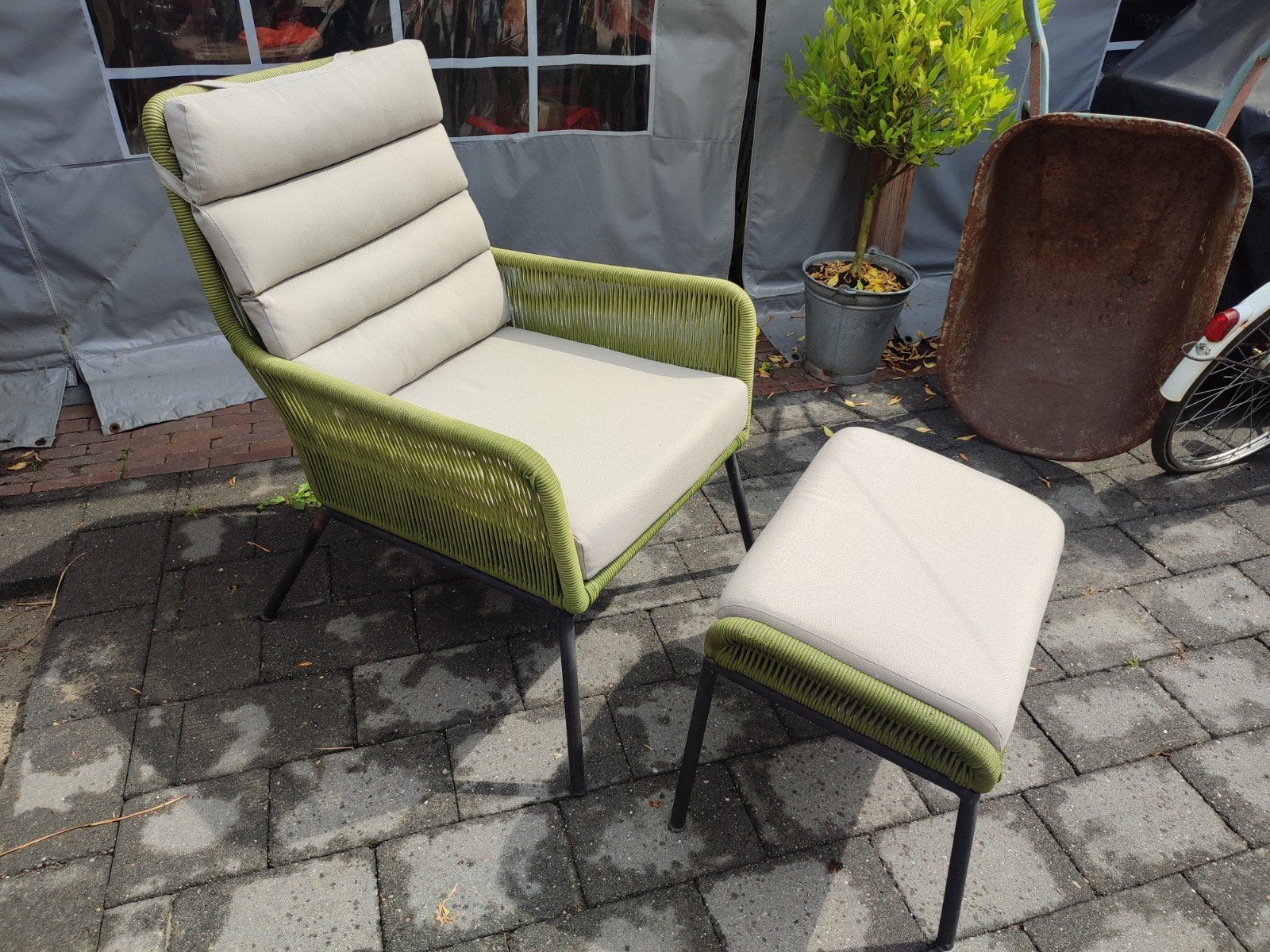 Lounge Relax Fauteuil Stoel Tuin, Tuin en Terras, Tuinstoelen, Ophalen
