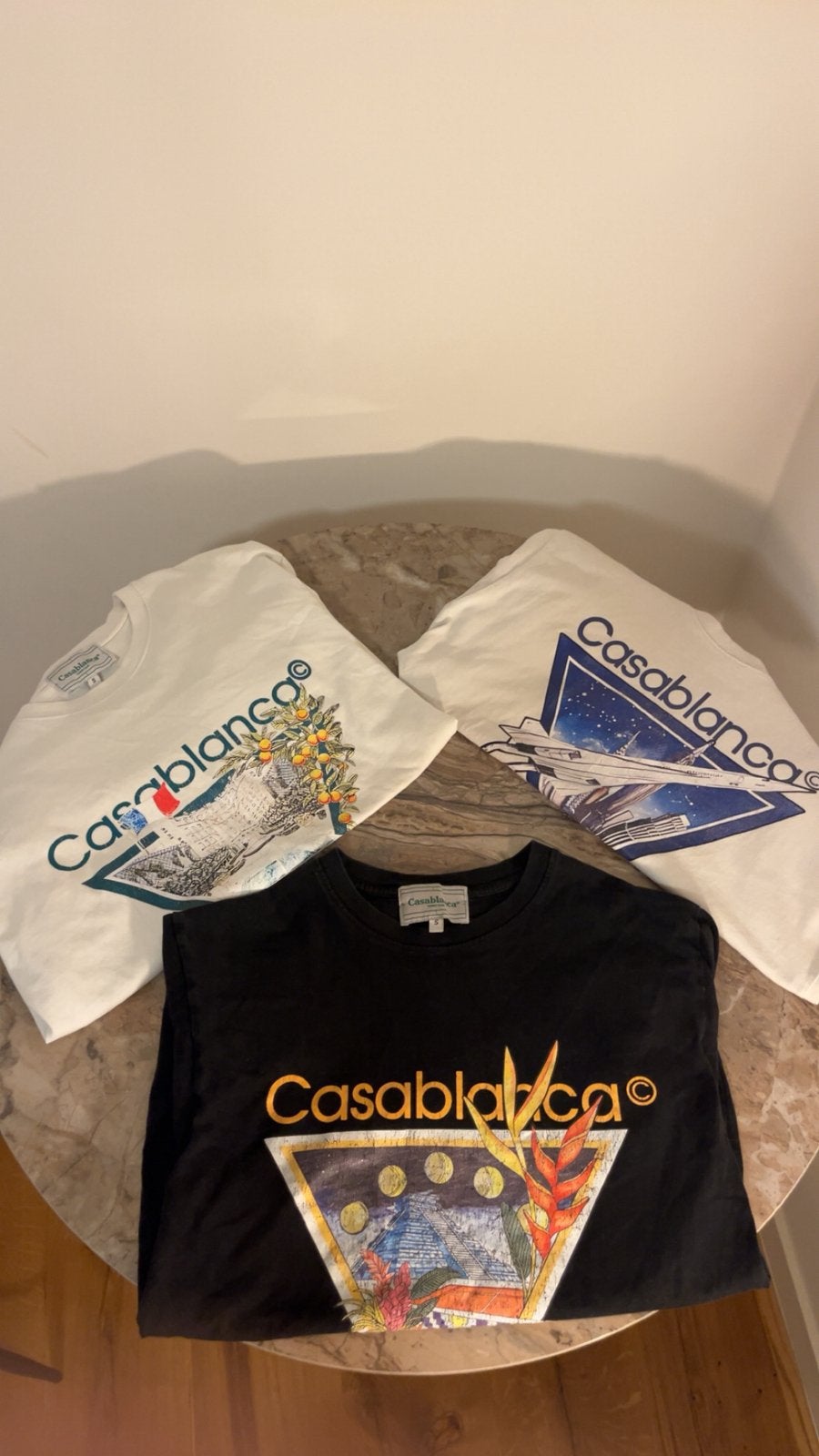 Casablanca 3 pack t-shirts, Verzenden, Zo goed als nieuw, Wit