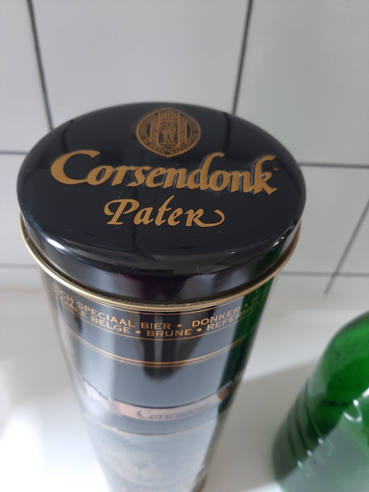 Grolsch beugelfles en Corsendonk bierblik, Verzamelen, Ophalen of Verzenden, Flesje(s), Grolsch