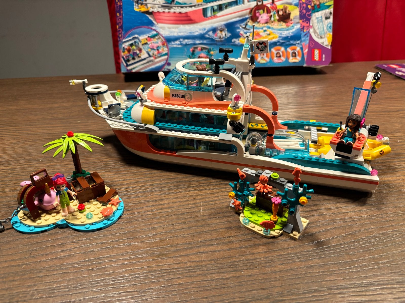 Lego Friends Reddingsboot 41381 compleet, Ophalen of Verzenden, Zo goed als nieuw