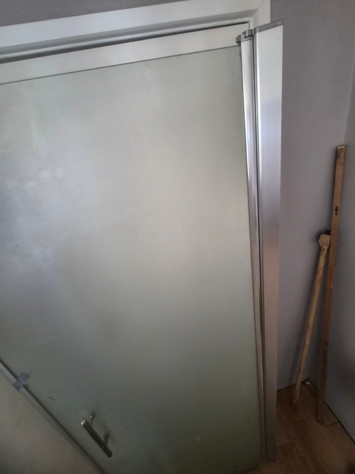 Glazen Douchedeur Matglas - 80 x 190 cm (Nisdeur), Ophalen, Zo goed als nieuw