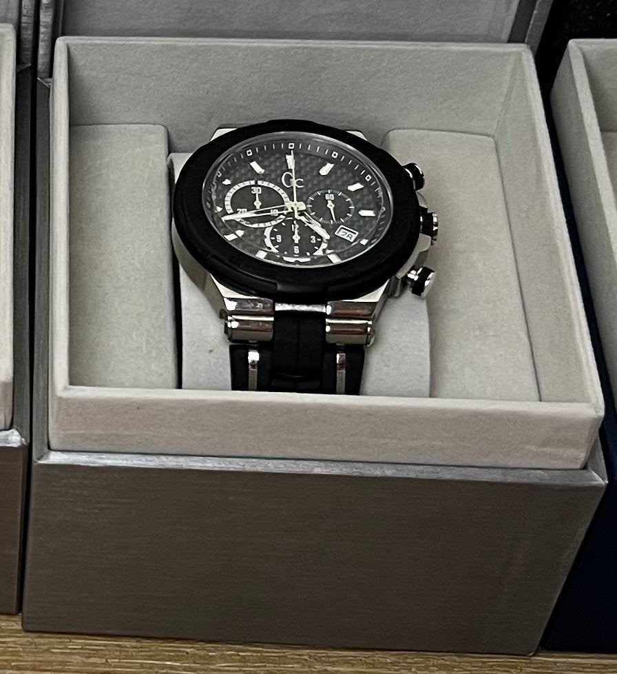 GC Heren Horloge - Stijlvol en Robuust, Staal, Polshorloge, Kunststof, Zo goed als nieuw