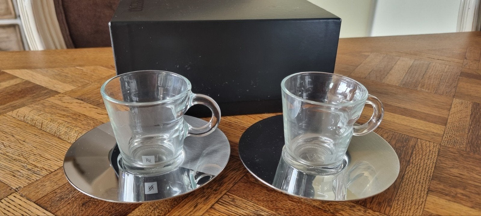 Nespresso View Espressokopjes met schotels (2 stuks), Huis en Inrichting, Keuken | Servies, Overige merken, Nieuw, Ophalen of Verzenden