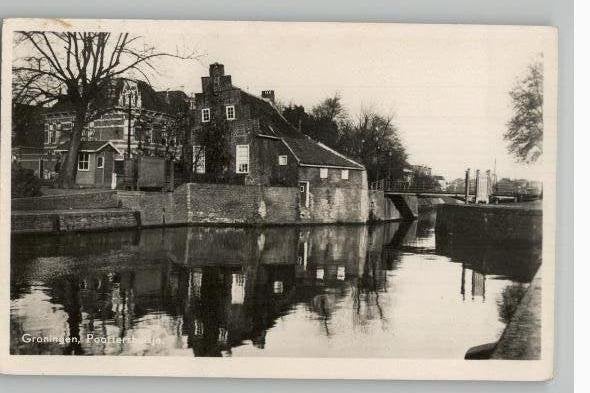 Groningen Poortershuisje  st 1945, Ophalen of Verzenden, 1940 tot 1960, Gelopen, Groningen