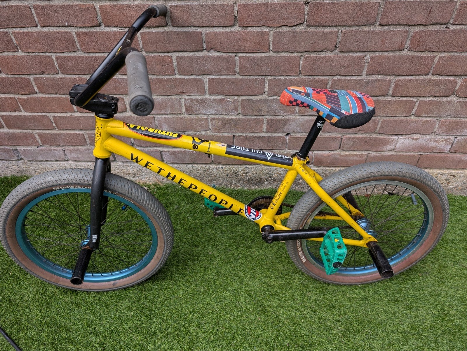 We The People 20 inch BMX - Geel, Fietsen en Brommers, Ophalen, Gebruikt, Staal, 20 tot 24 inch