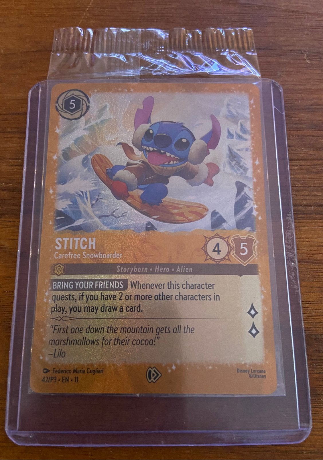 Disney lorcana stitch, Hobby en Vrije tijd, Ophalen of Verzenden, Zo goed als nieuw