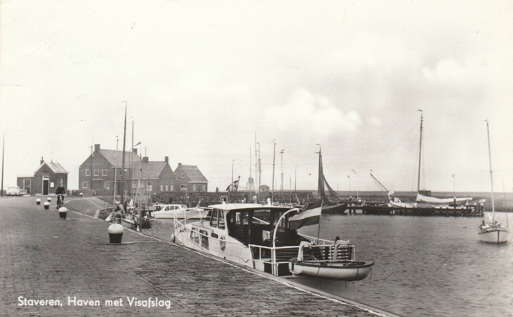 Staveren, Ophalen of Verzenden, 1940 tot 1960, Gelopen, Friesland