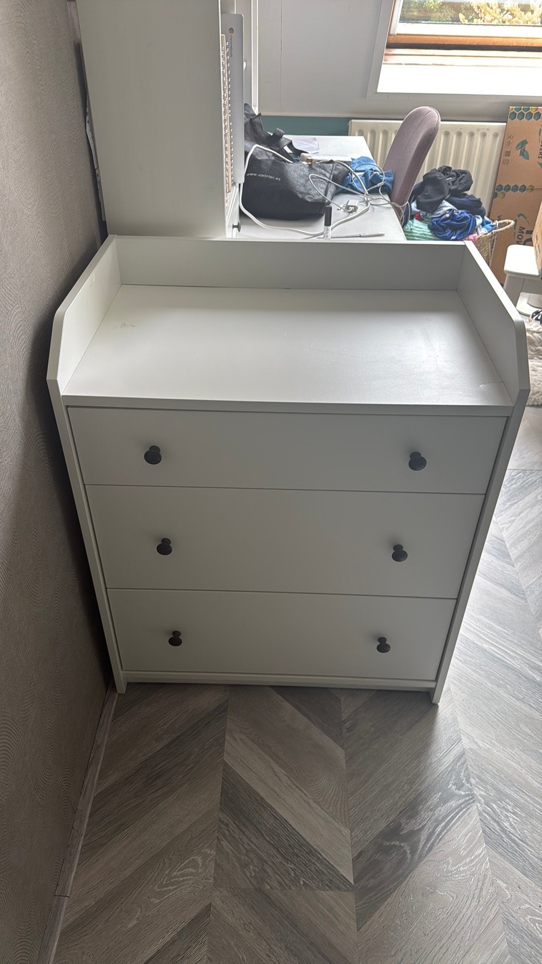 TE KOOP WEGENS VERHUIZING IKEA HAUGA LADENKASTJE, Huis en Inrichting, Ophalen, Gebruikt, 50 tot 100 cm, 3 of 4 laden